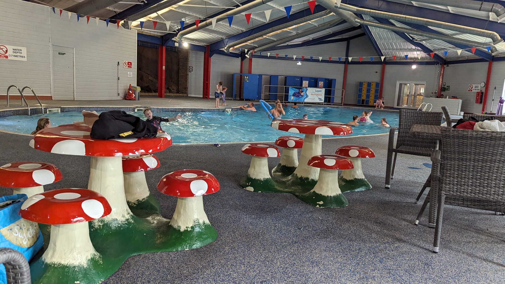 Heated indoor swimming pool